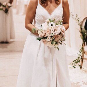 Selling Azazie Gracie Bridesmaid Dress -- size 6; white